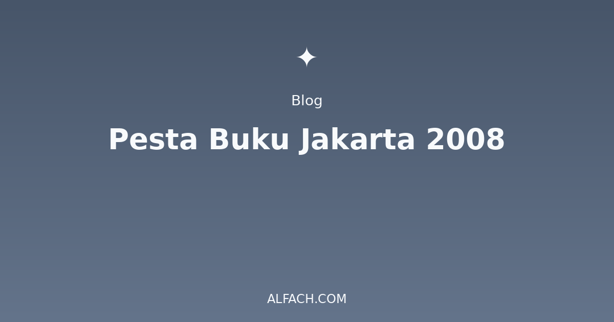 Pesta Buku Jakarta 2008